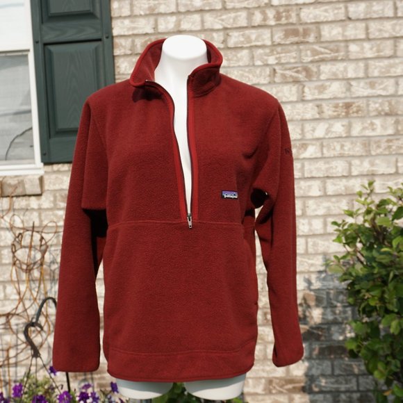 Patagonia Fleece Korbel Brandy Pullover Burgundy M - Picture 5 of 6